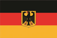 Flagge Deutschland mit Wappen 90 x 150 cm