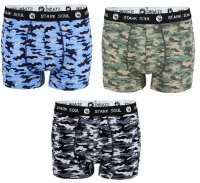 Herren Boxershorts Camouflage 3er Pack