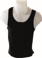 Herren Unterhemd -Tank Shirt, Feinripp in Schwarz 2er Pack