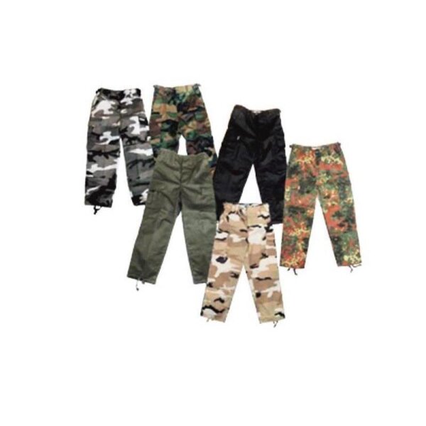 Kids Army Cargo Hose BDU US Ranger Bundeswehr Tarn BW Feldhose Camo Freizeithose