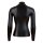 Wetlook Langarm-Top mit Zipper