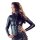 Wetlook Langarm-Top mit Zipper