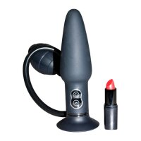 True Black Vibrating Anal Plug