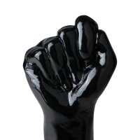 Rise Up Schwarze PVC Fist