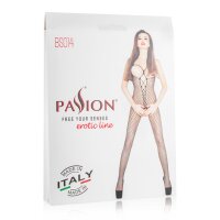 Netz-Catsuit mit offenen Cups - SchwarzOne Size (S-L 34 - 40)