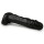 All Black realistischer Dildo 22 cm - Schwarz