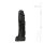 All Black realistischer Dildo 22 cm - Schwarz