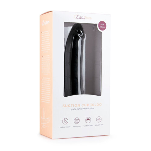 EasyToys Realistischer Dildo 21 cm – Schwarz