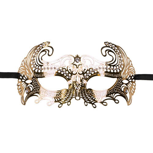 EasyToys – Venezianische Maske aus Metall in Gold