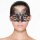 EasyToys – Durchbrochene venezianische Maske in Schwarz