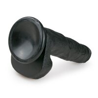 Realistischer schwarzer Dildo - 22,5 cm