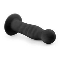 Saugnapf-Dildo aus Silikon - Schwarz