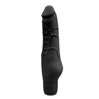 Realistischer schwarzer Vibrator aus Silikon