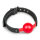 Ball gag met bal van PVC - rood