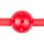 Ball gag met bal van PVC - rood