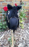 Hobby Horse Steckenpferd Black Handarbeit Unikat