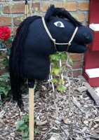 Hobby Horse Steckenpferd Black Handarbeit Unikat