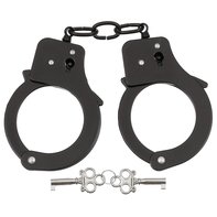 Handcuffs, with 2 keys, black