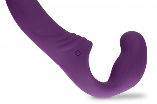 Trägerloser Strap-on-Vibrator - Lila