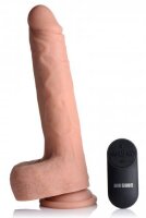 Vibrierender und stoßender XL-Dildo mit Saugnapf...