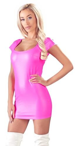 Partykleid im Wetlook - RosaMedium