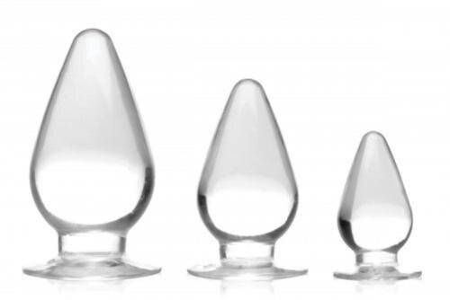 Triple Cones 3-teiliges Analplug-Set - Durchsichtig