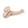 Strap On Me - Strapless Vibrerende Voorbind Dildo - Maat M - Beige