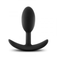 Anal Adventures Platinum - Silicone Vibra Slim Plug - Klein