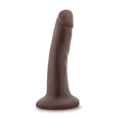 Dr. Skin – Realistischer Dildo mit Saugnapf 14 cm – Schokoladenbraun