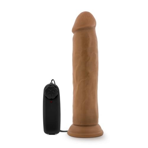 Dr. Skin - Dr. Throb Vibrator mit Saugnapf 24,1 cm - Mokka