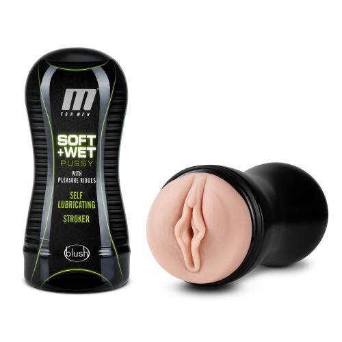 M for Men - Soft and Wet - Muschi mit Lustrippen - Selbstbefeuchtend