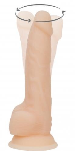 Naked Addiction - Realistischer vibrierender und rotierender Dildo - 20 cm