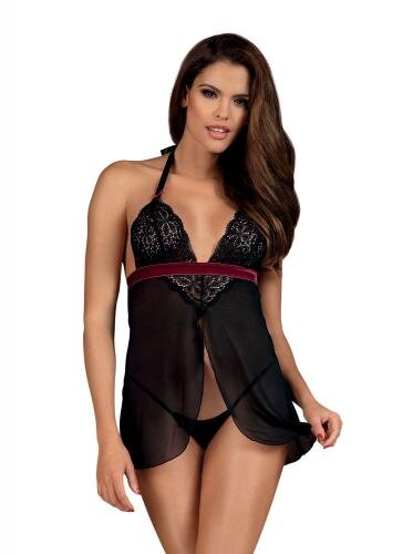 Rossita Babydoll mit sexy Tanga - SchwarzS/M