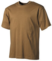 US T-Shirt, halbarm, coyote, 160g/m²