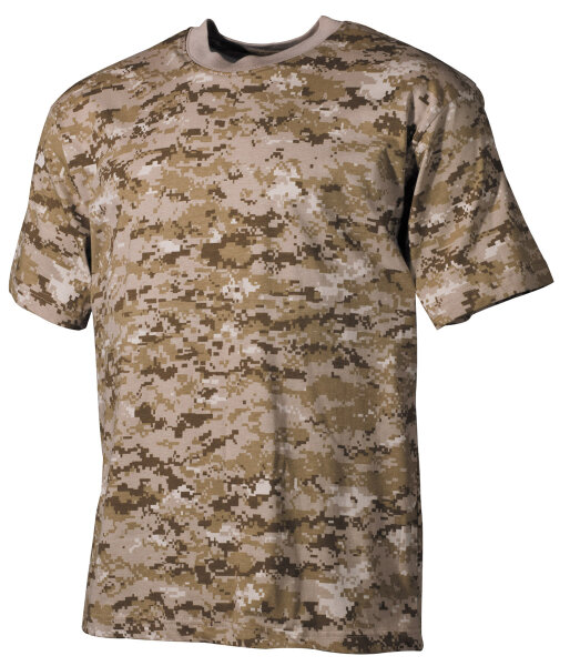 US T-Shirt, halbarm, digital - desert, 170g/m² -