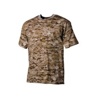 US T-Shirt, halbarm, digital - desert, 170g/m² -