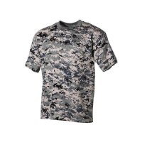 US T-Shirt, halbarm, digital - urban, 170g/m²