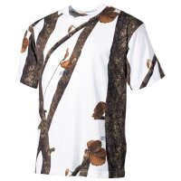 US T-Shirt, hunter - snow, halbarm, 170g/m²