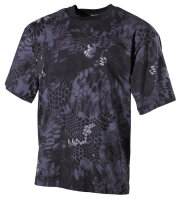 US T-Shirt, halbarm, snake black, 170g/m²