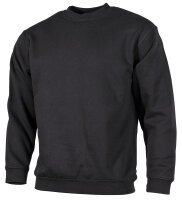 Sweatshirt, "PC" 340g/m², Schwarz