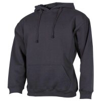 Kapuzen Sweatshirt, "PC", 340g/m², Schwarz