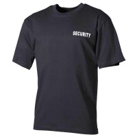 T-Shirt, Schwarz, "Security", bedruckt