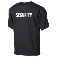 T-Shirt, Schwarz, "Security", bedruckt